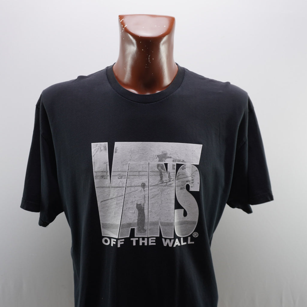Camiseta Vans para Hombre Usada - Negra, XL