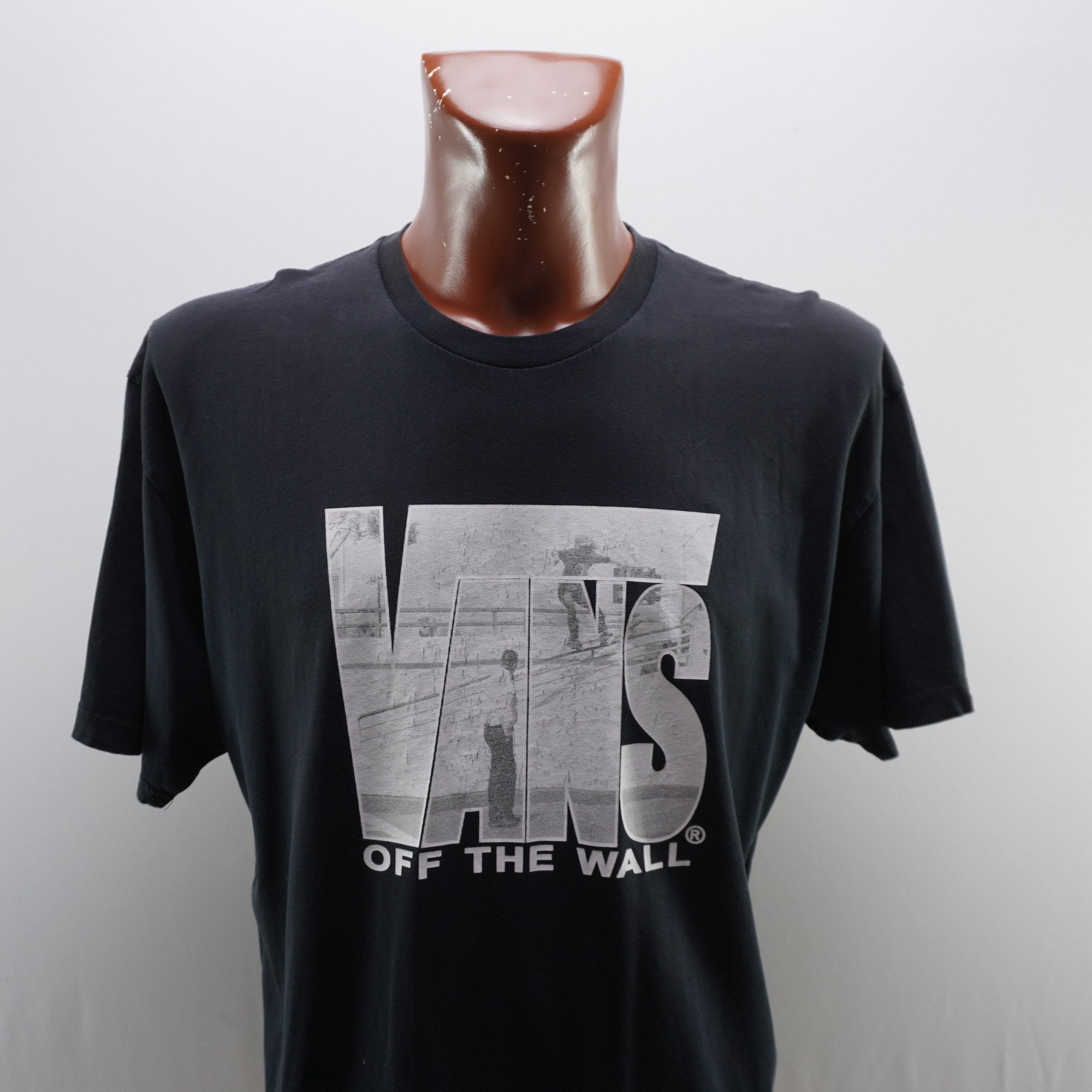 Camiseta Vans para Hombre Usada - Negra, XL