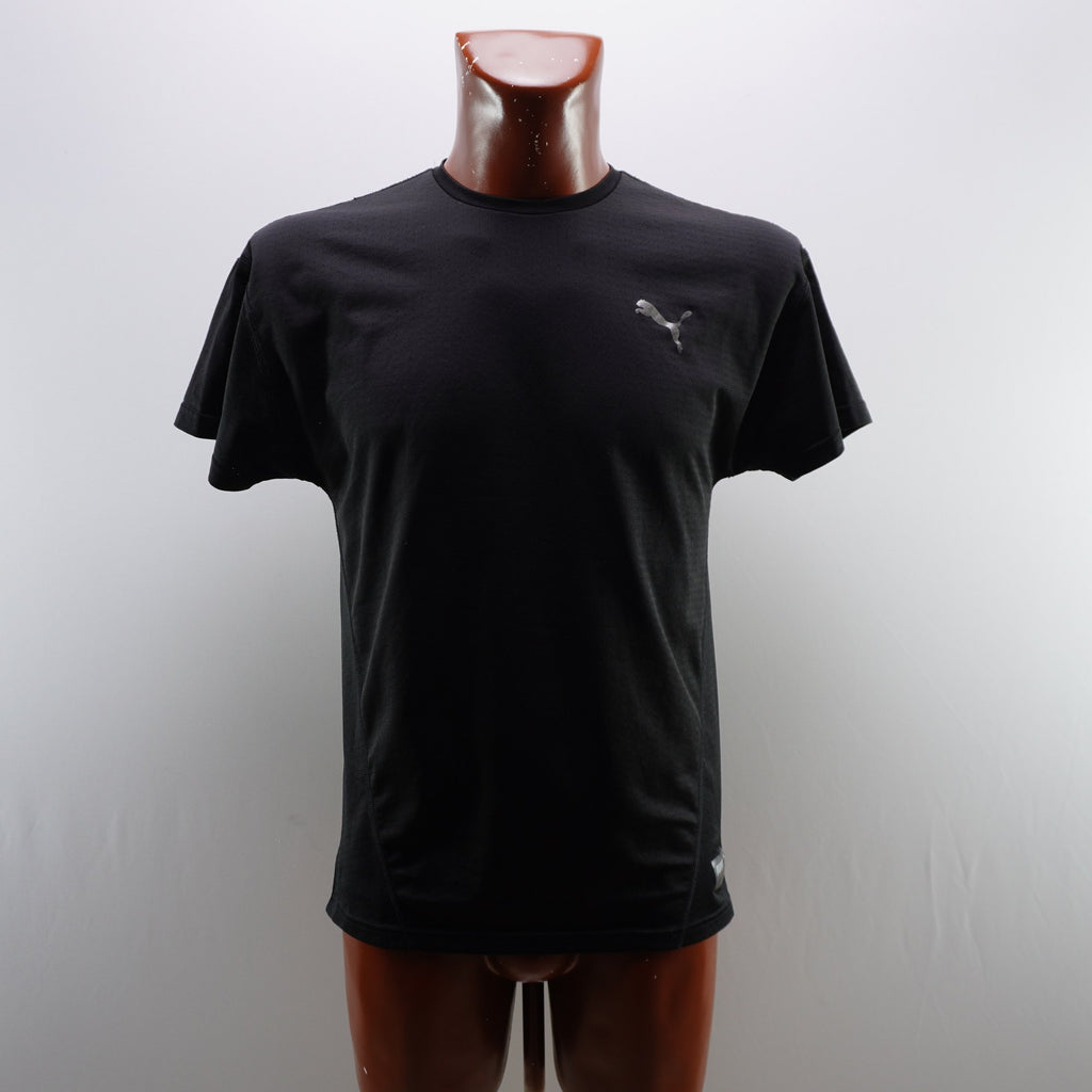 Camiseta de Manga Corta Puma para Hombre Usada - Negra, S