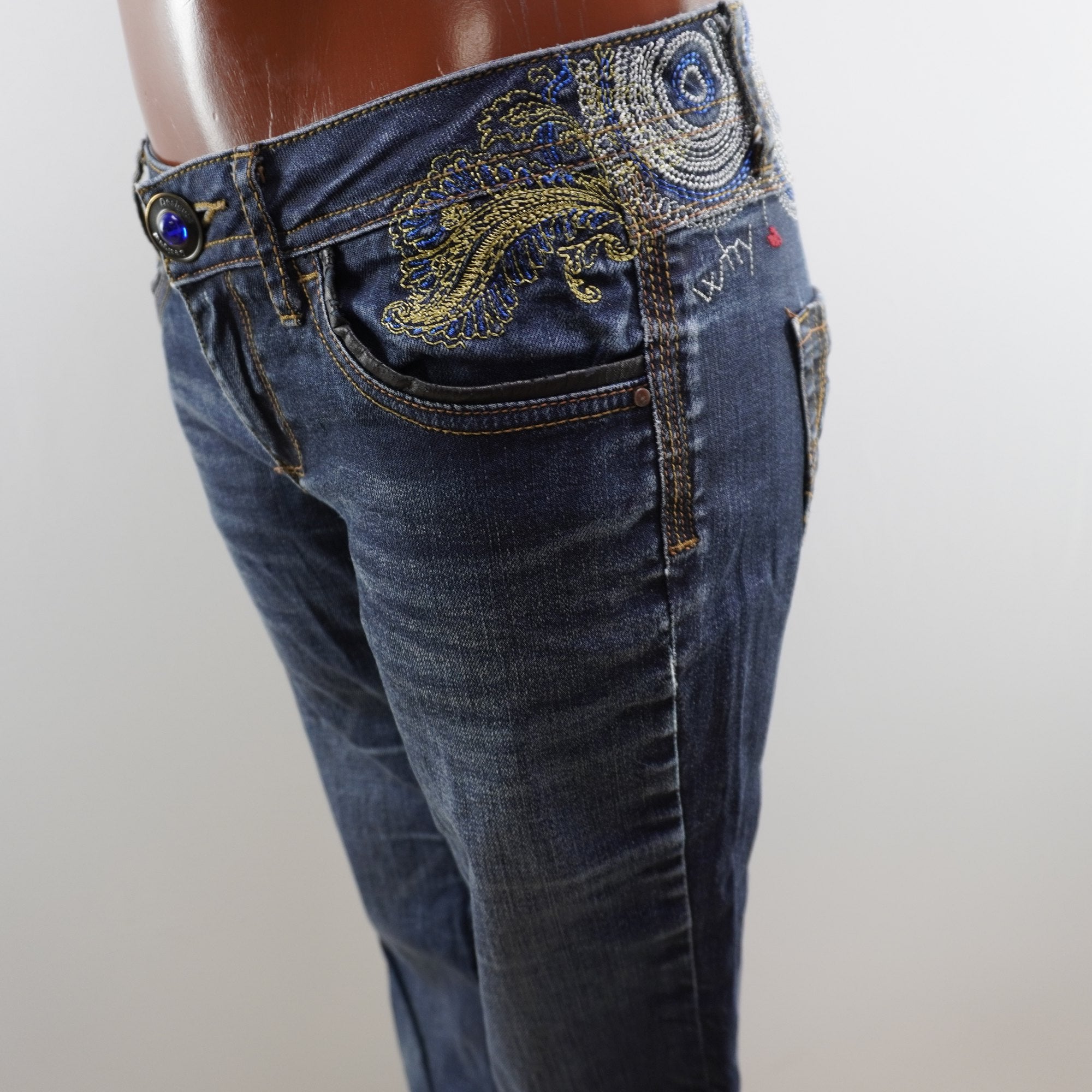 Vaqueros Desigual para Mujer Usados - Azul Marino, M