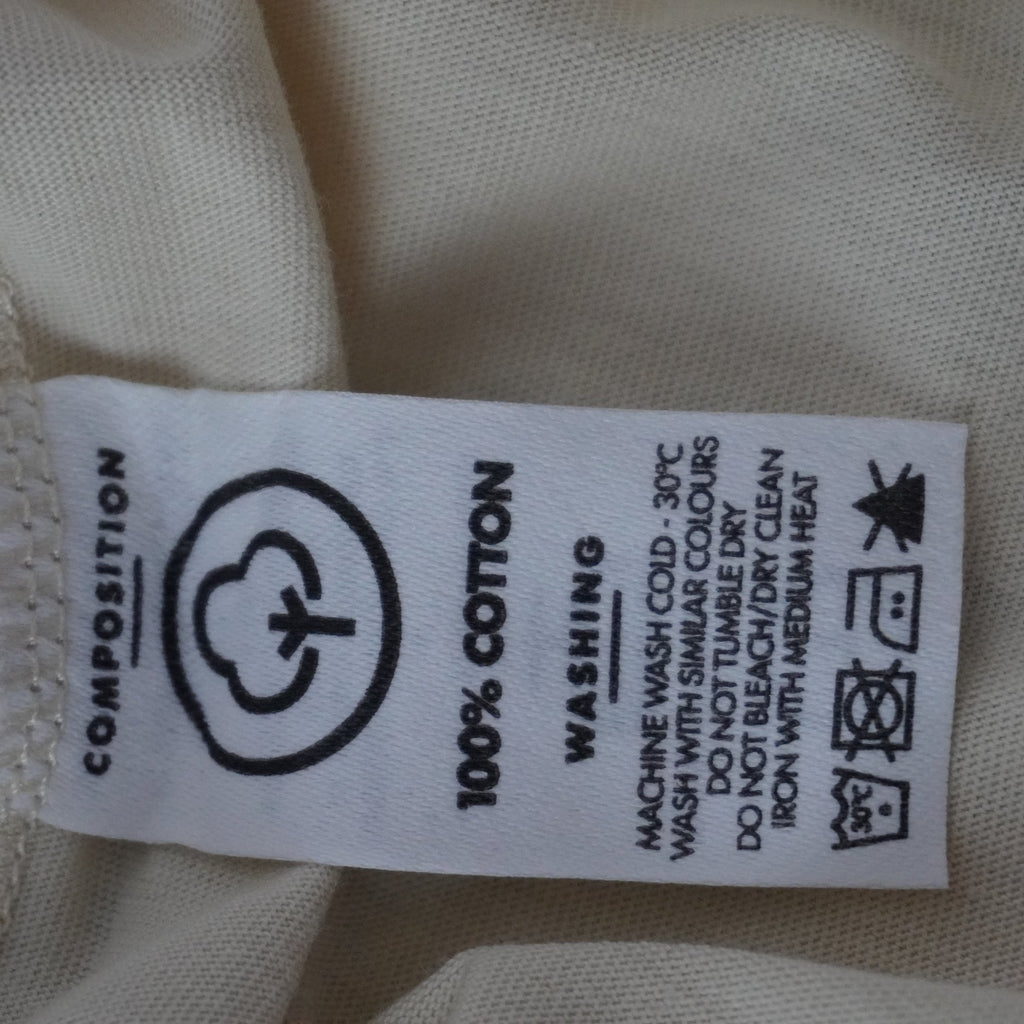 Camiseta de Manga Corta Typographia para Hombre Usada - Beige, L