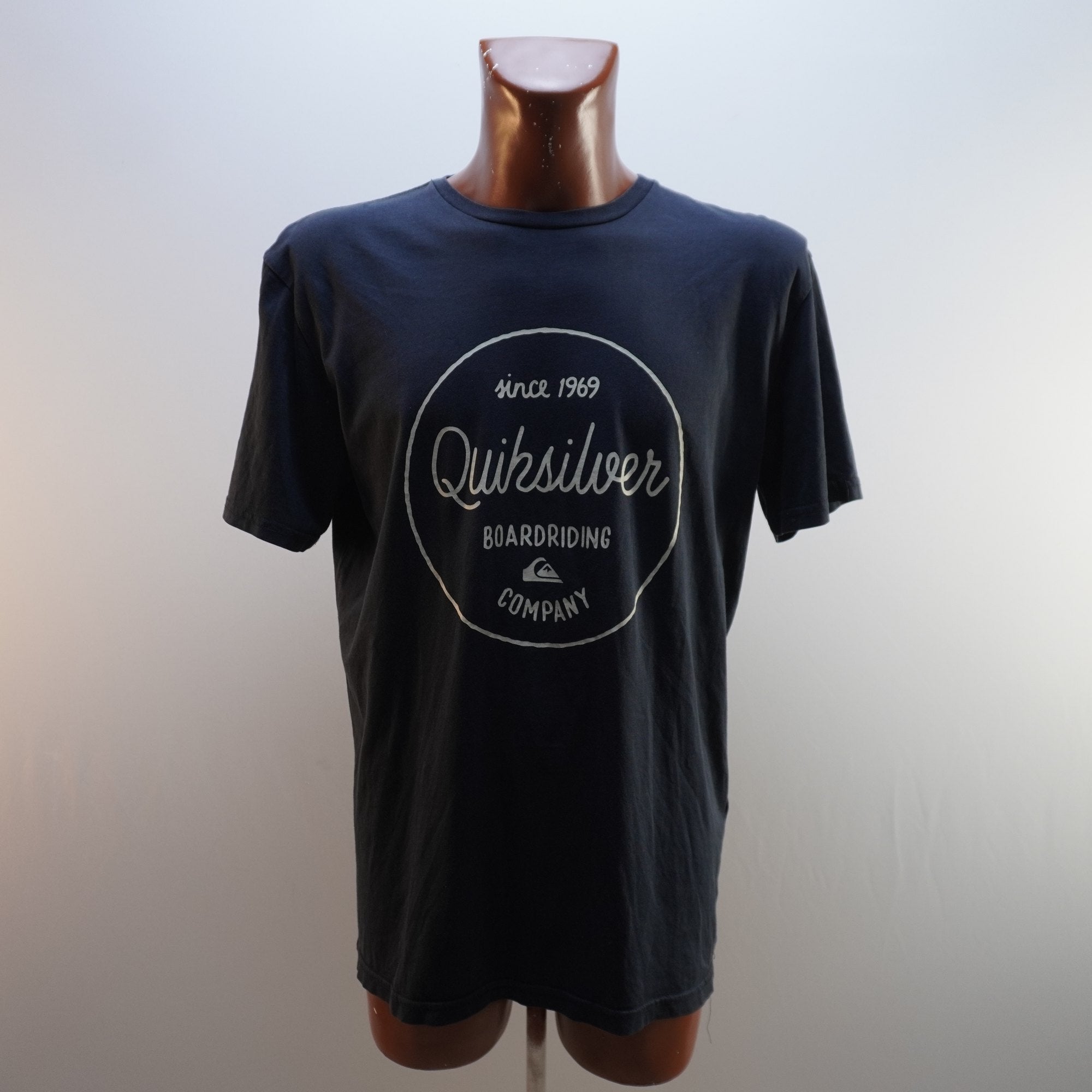 Camiseta Quiksilver para Hombre Usada - Negra, XL