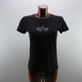 Camiseta de Manga Corta Alpha Industries para Mujer - Negra, S, Usada en Muy Buen Estado