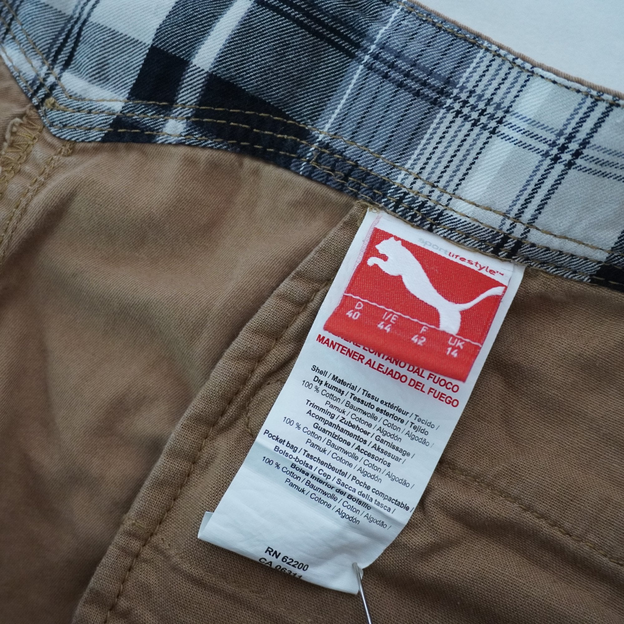 Pantalones Cortos Vaqueros Puma para Mujer Usados - Marrón, XL