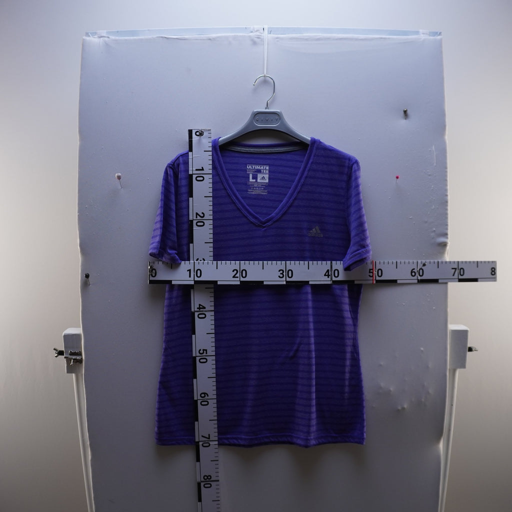 Camiseta de Manga Corta Adidas para Mujer Usada - Púrpura, L