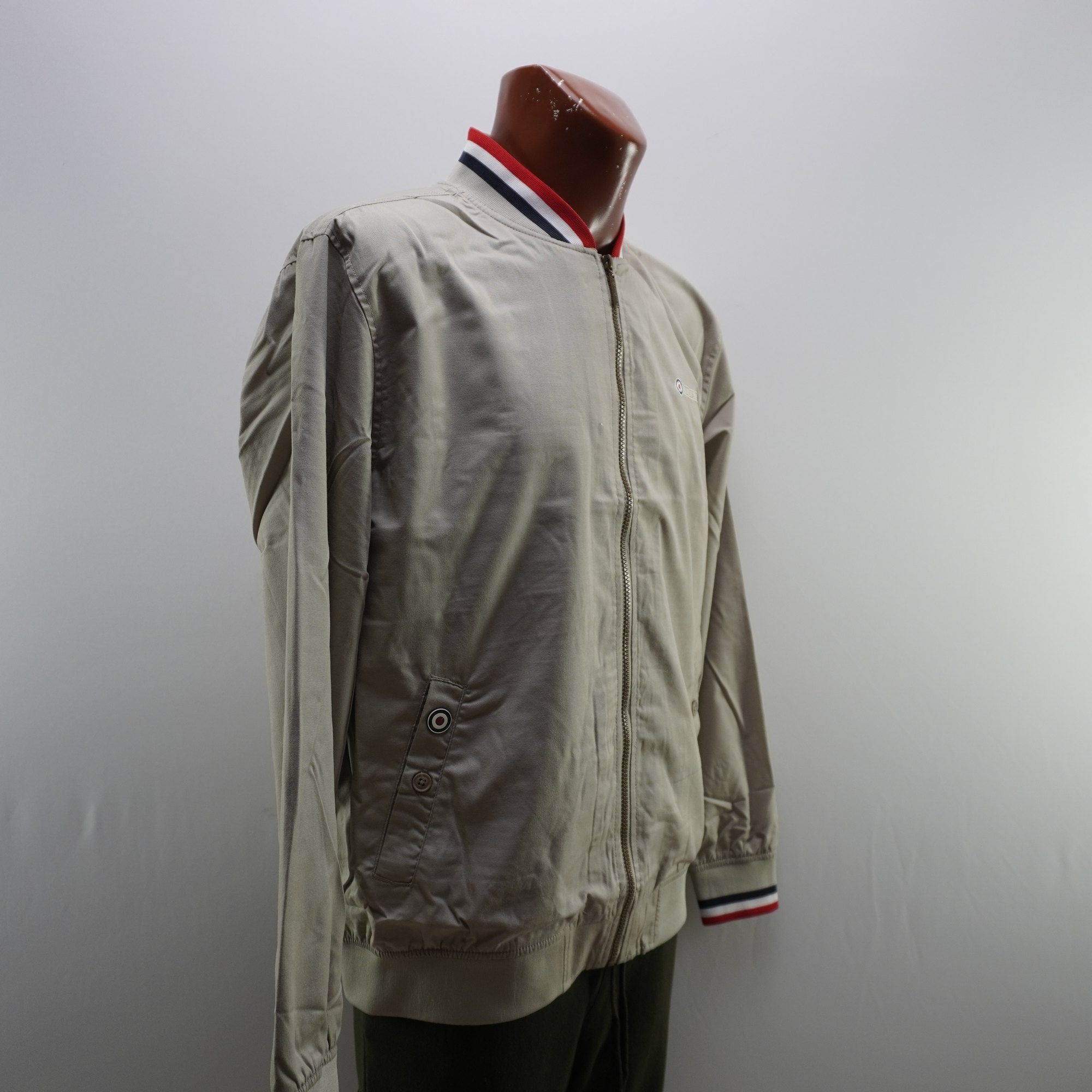 Chaqueta Bomber Lambretta para Hombre Usada - Beige, XL