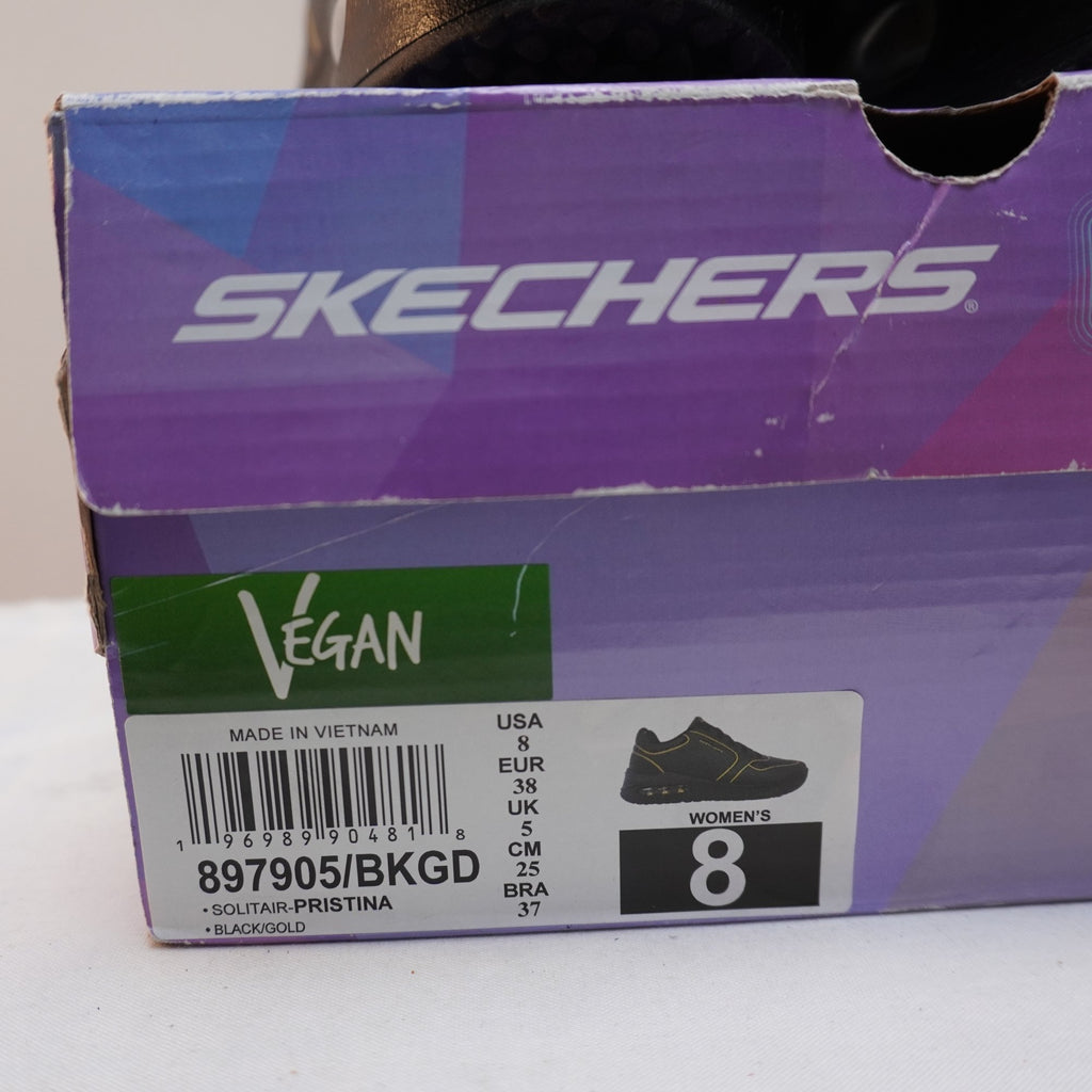 Zapatillas Skechers para Mujer Usadas - Negro, Talla 38