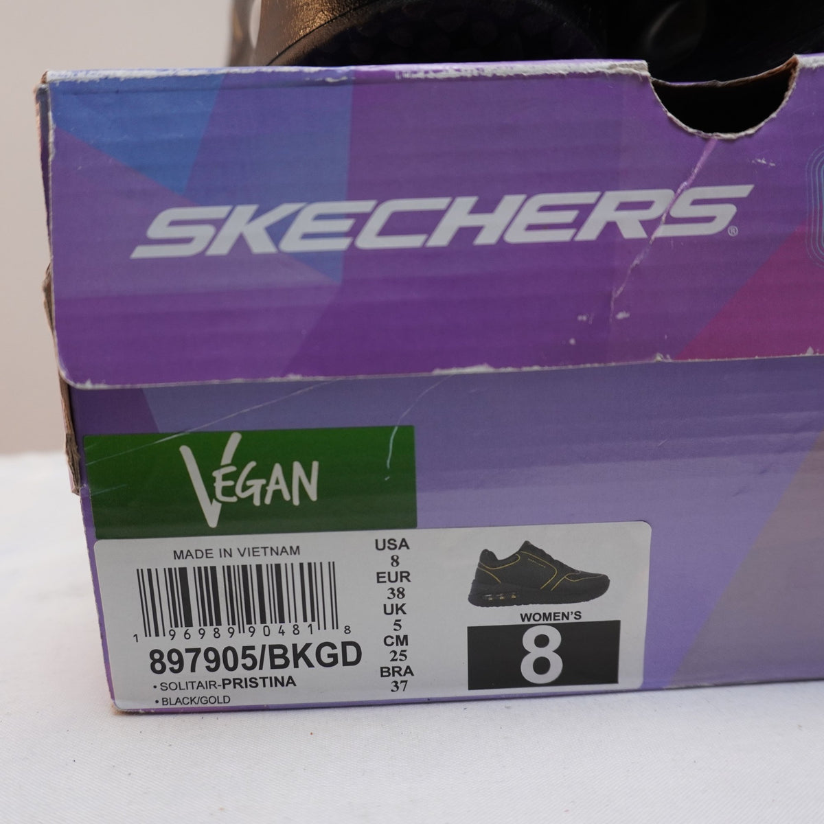 Zapatillas Skechers para Mujer Usadas - Negro, Talla 38