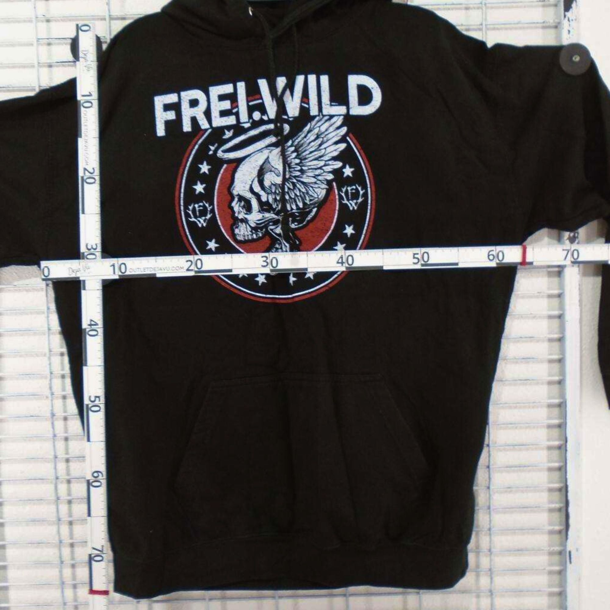 Frei.Wild Men's Hoodie in Black, Size XXL: Used in Very Good Condition