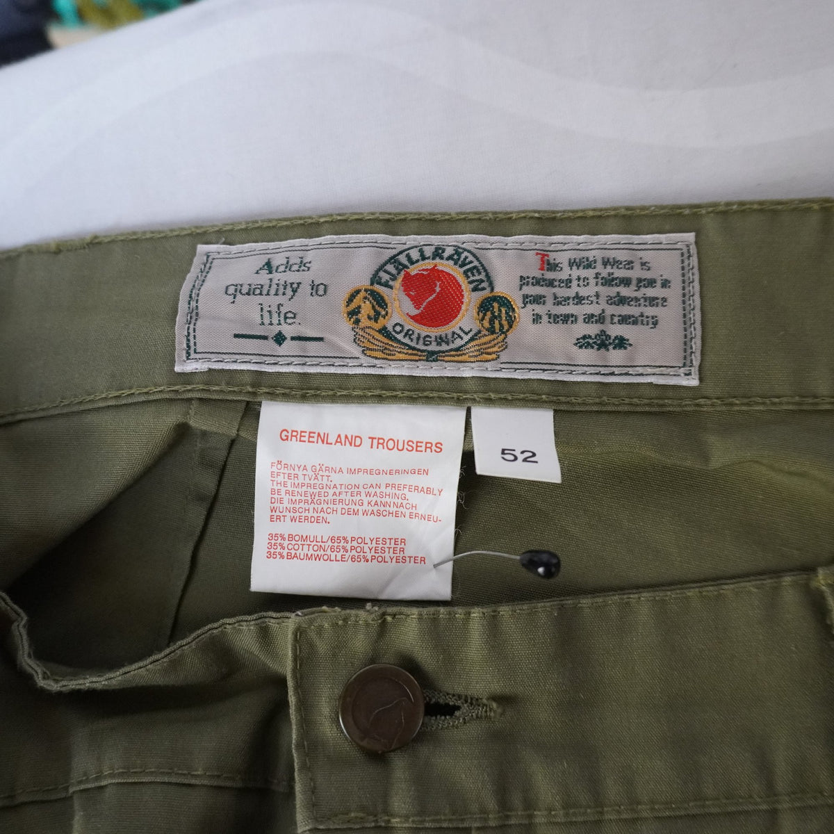 Pantalones tipo Cargo Fjallraven para Hombre Usados - Verde, XL