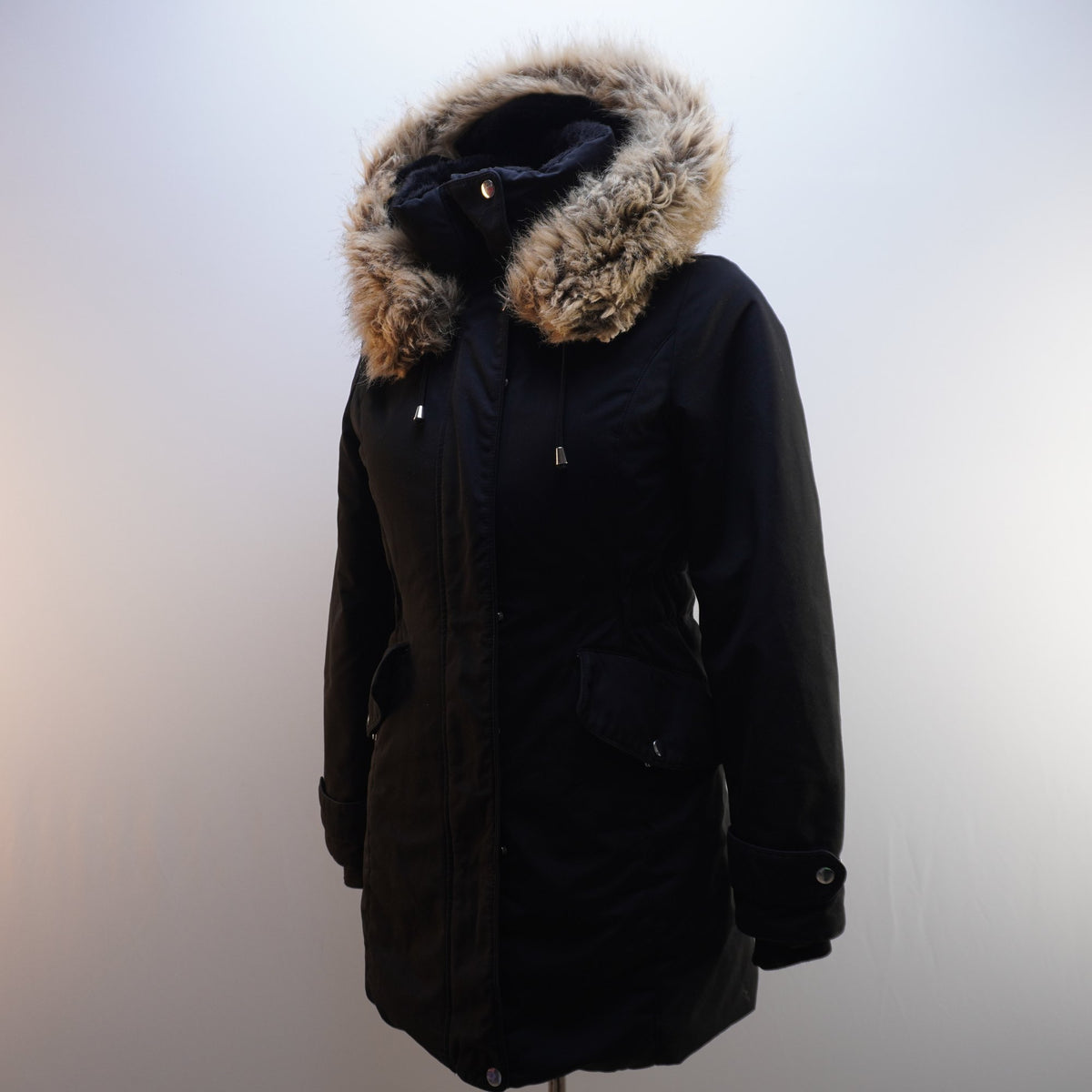 Parka Zara para Mujer Usada - Negra, XS