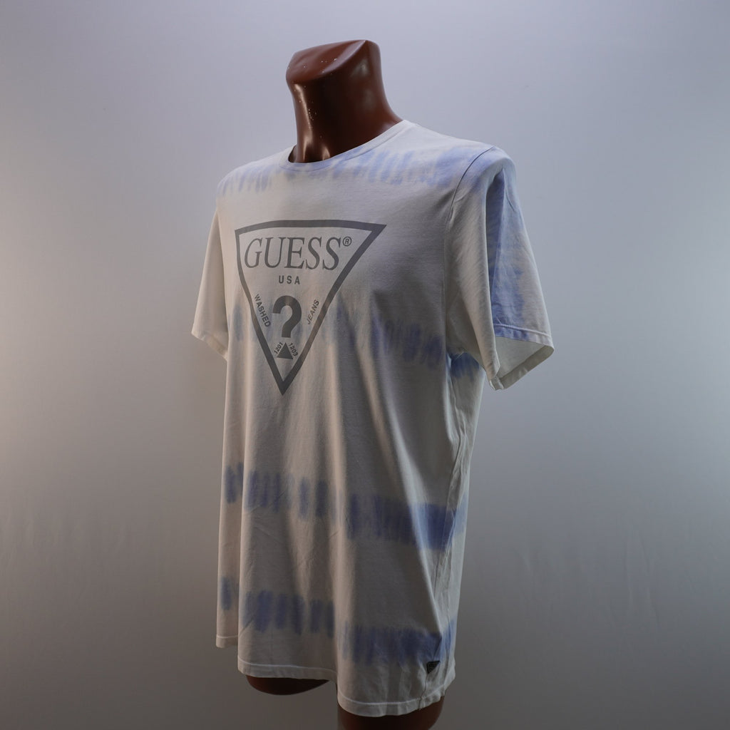 Camiseta de Manga Corta Guess para Hombre Usada - Azul, XL