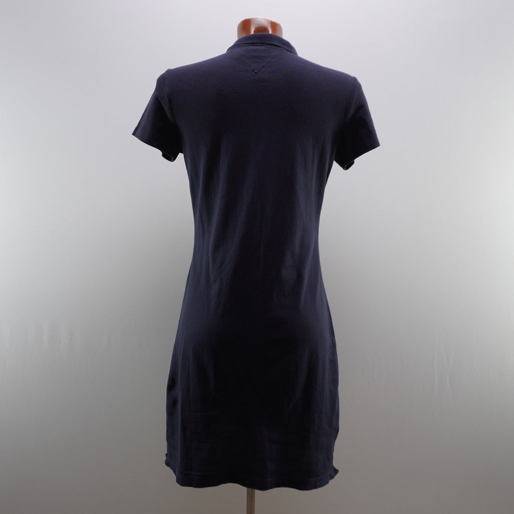 Vestido de Algodón Azul Marino para Mujer - Talla Grande, Usado en Muy Buen Estado