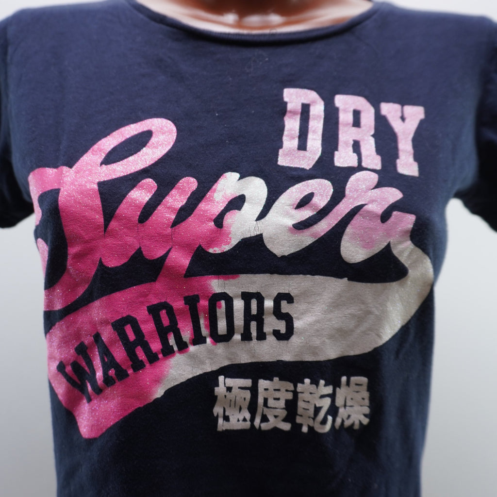 Camiseta Superdry para Mujer Usada - Azul Marino, M