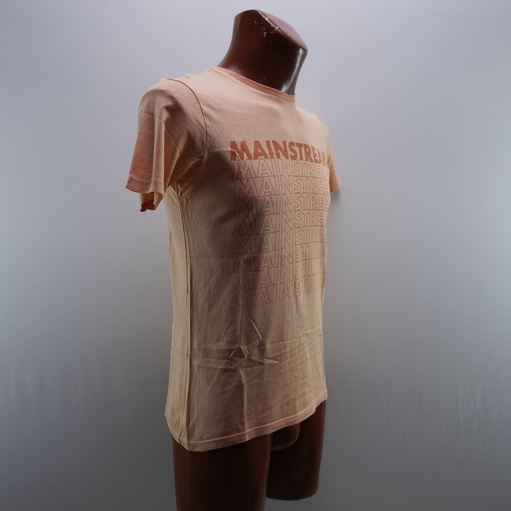 Camiseta Mainstream para Hombre Usada - Naranja, Pequeño (S)