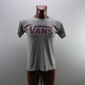 Camiseta de Manga Corta Vans para Hombre - Gris, S, Usada en Muy Buen Estado