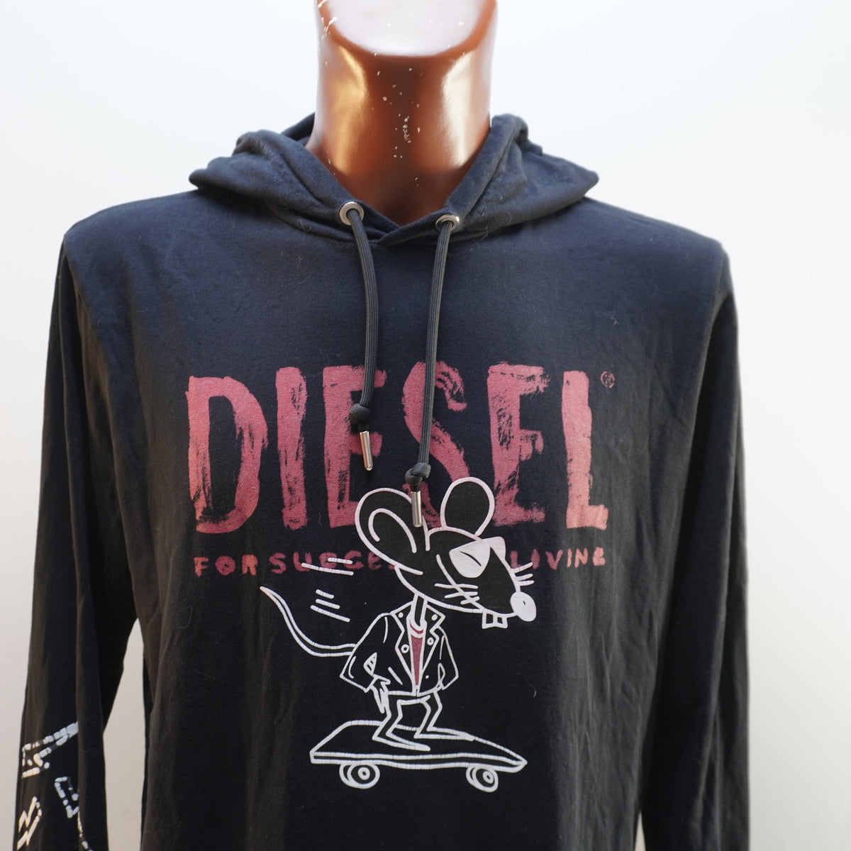 Sudadera con Capucha Diesel para Hombre Usada - Negra, L