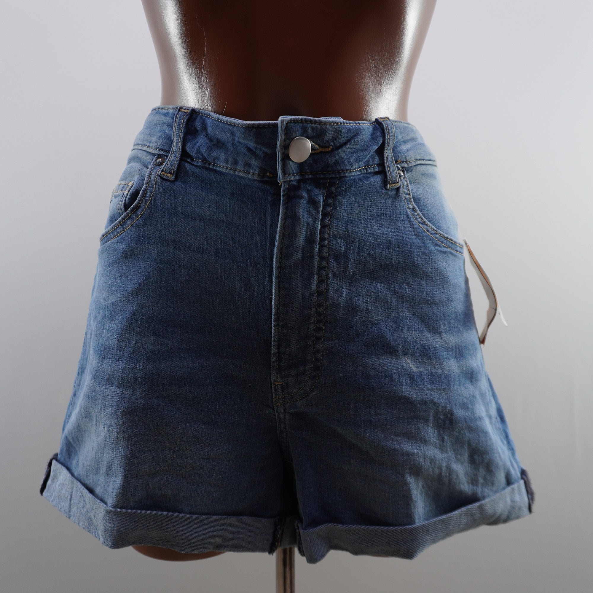 Pantalones Cortos Vaqueros H&M para Mujer Usados - Azul, XXL