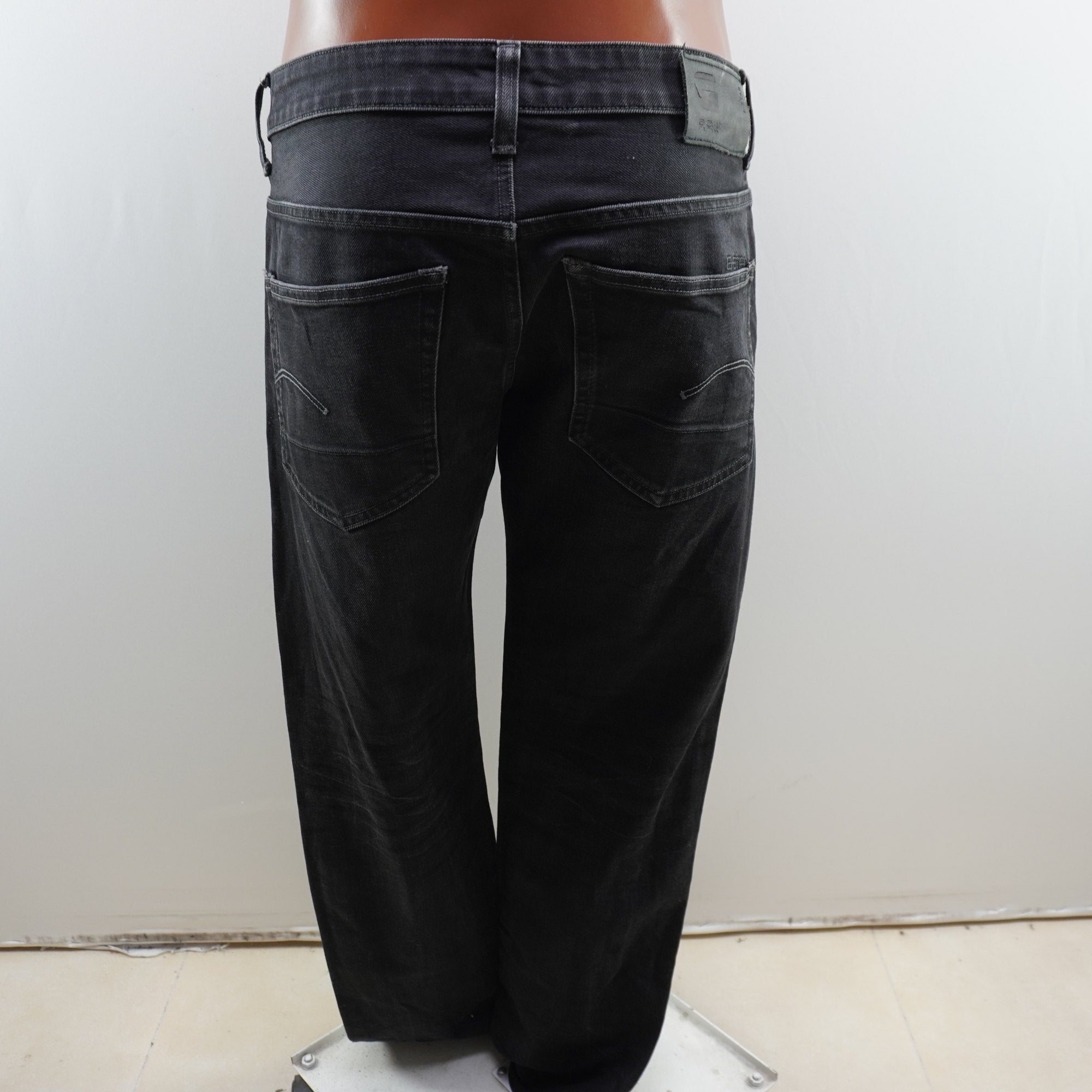 Vaqueros G-Star RAW para Hombre Usados - Negros, Grande (L)
