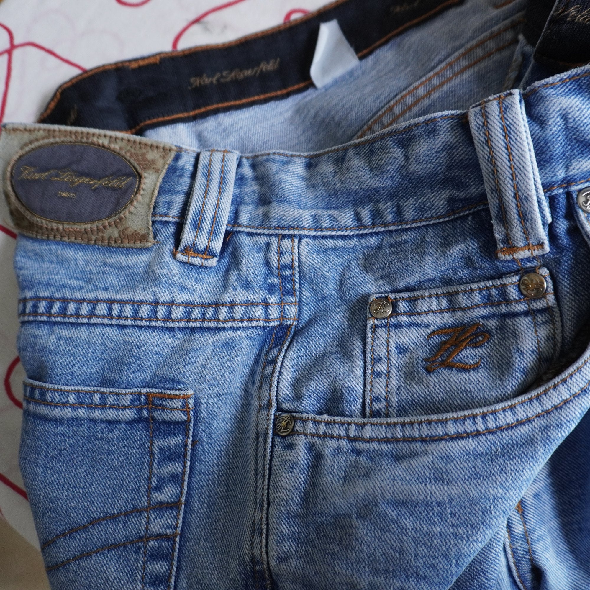 Vaqueros Karl Lagerfeld para Mujer Usados - Azul, XL