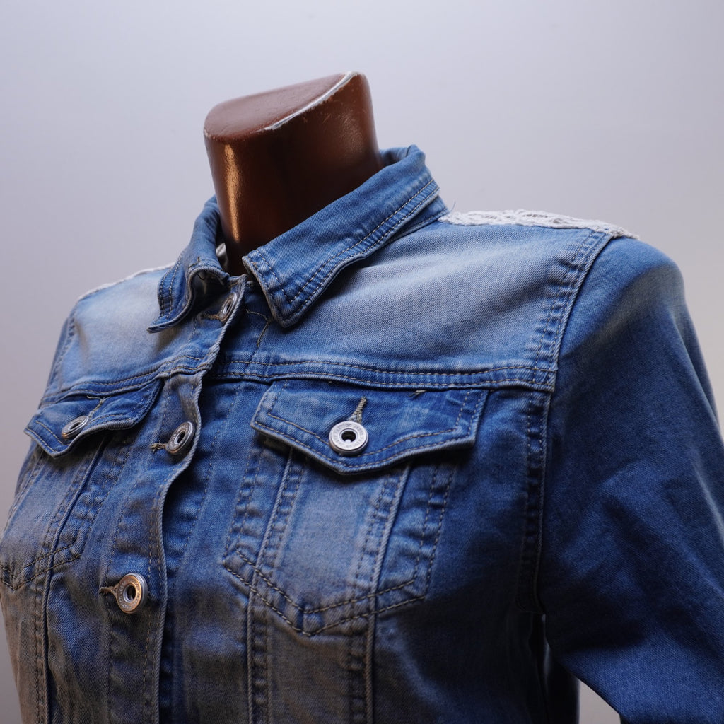 Cazadora Vaquera Italian Style para Mujer Usada - Azul, XL