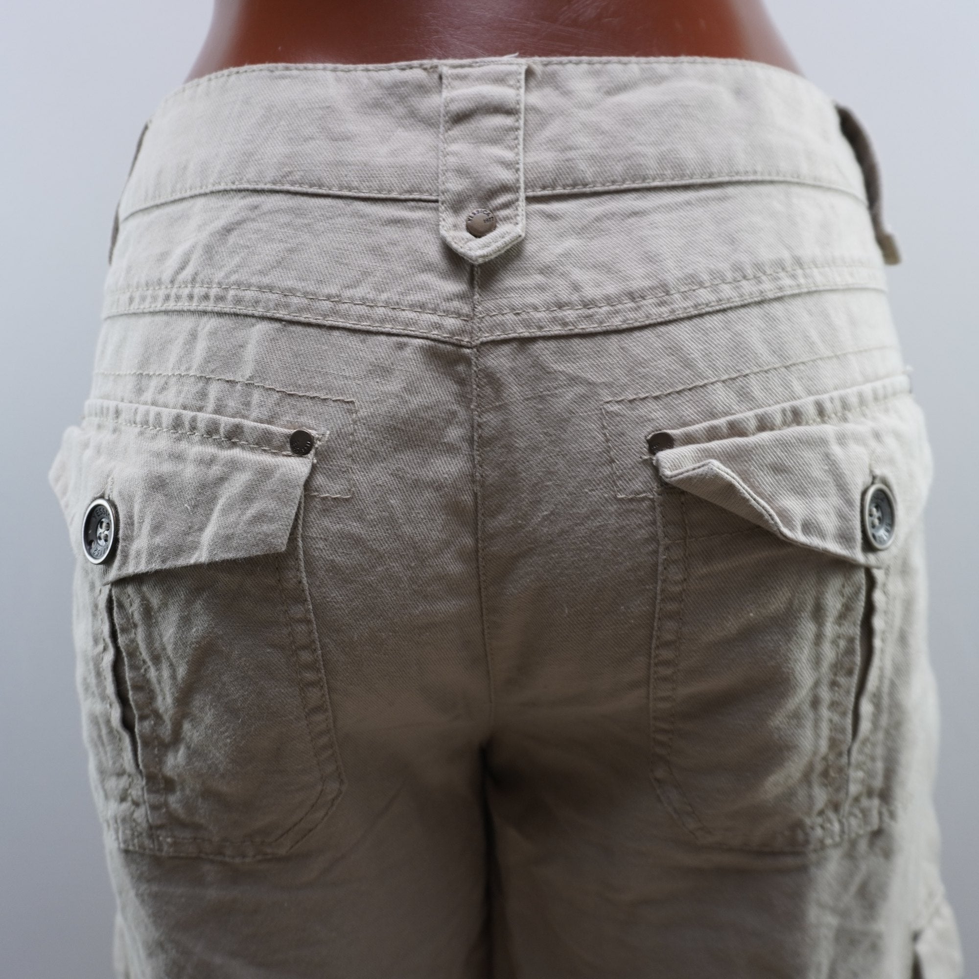 Pantalones Cortos Vaqueros Yessica para Mujer Usados - Beige, L