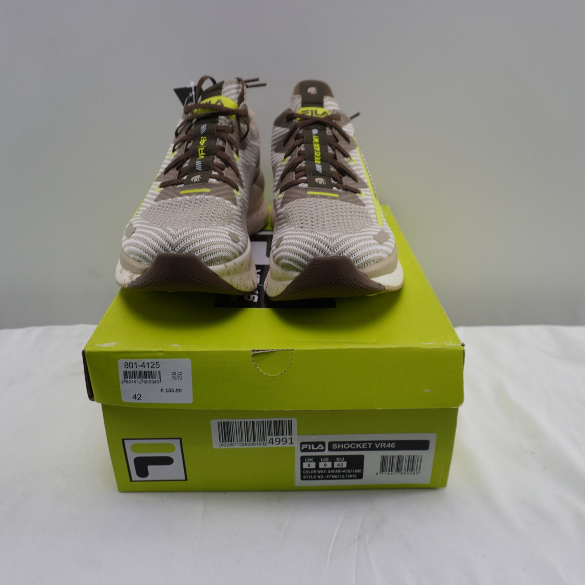 Zapatillas Fila para Hombre Usadas - Beige, Talla 42