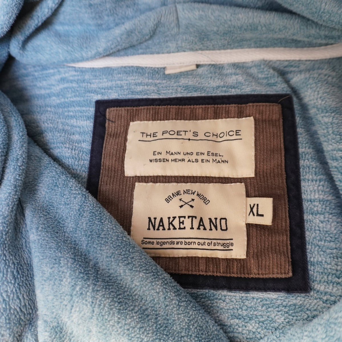 Sudadera con Capucha Naketano para Mujer Usada - Azul, XL
