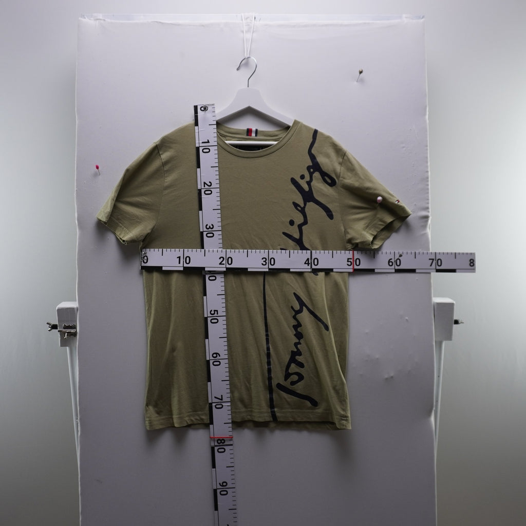 Camiseta de Manga Corta Tommy Hilfiger para Hombre Usada - Verde, L