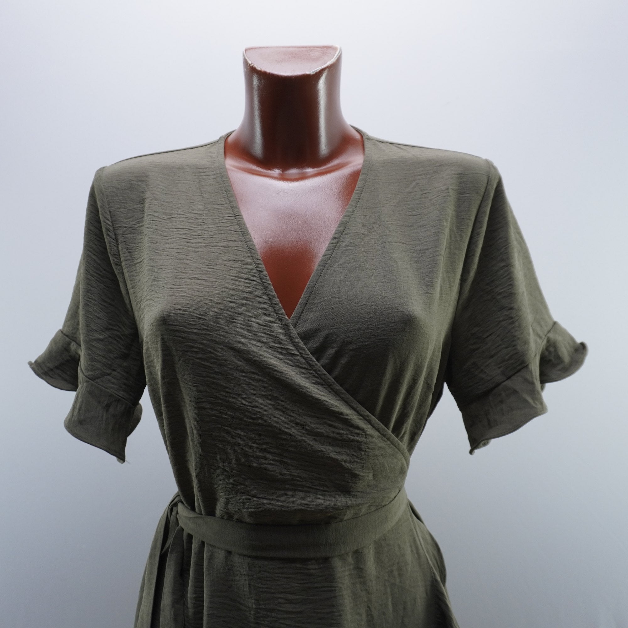 Vestido Verde de Algodón para Mujer Usado - Talla L