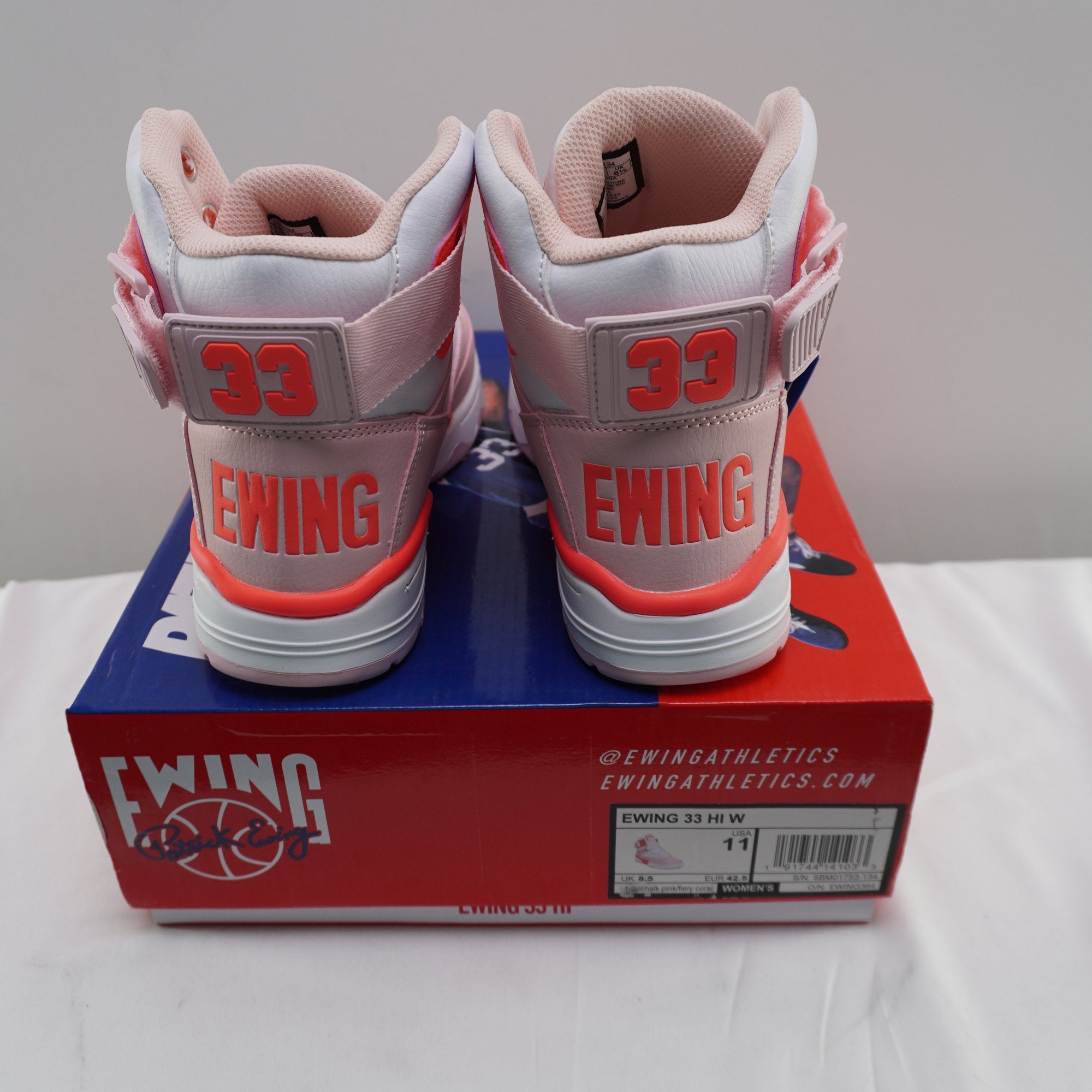 Zapatillas Patrick Ewing 33 para Hombre Usadas - Rosa, Talla 42.5