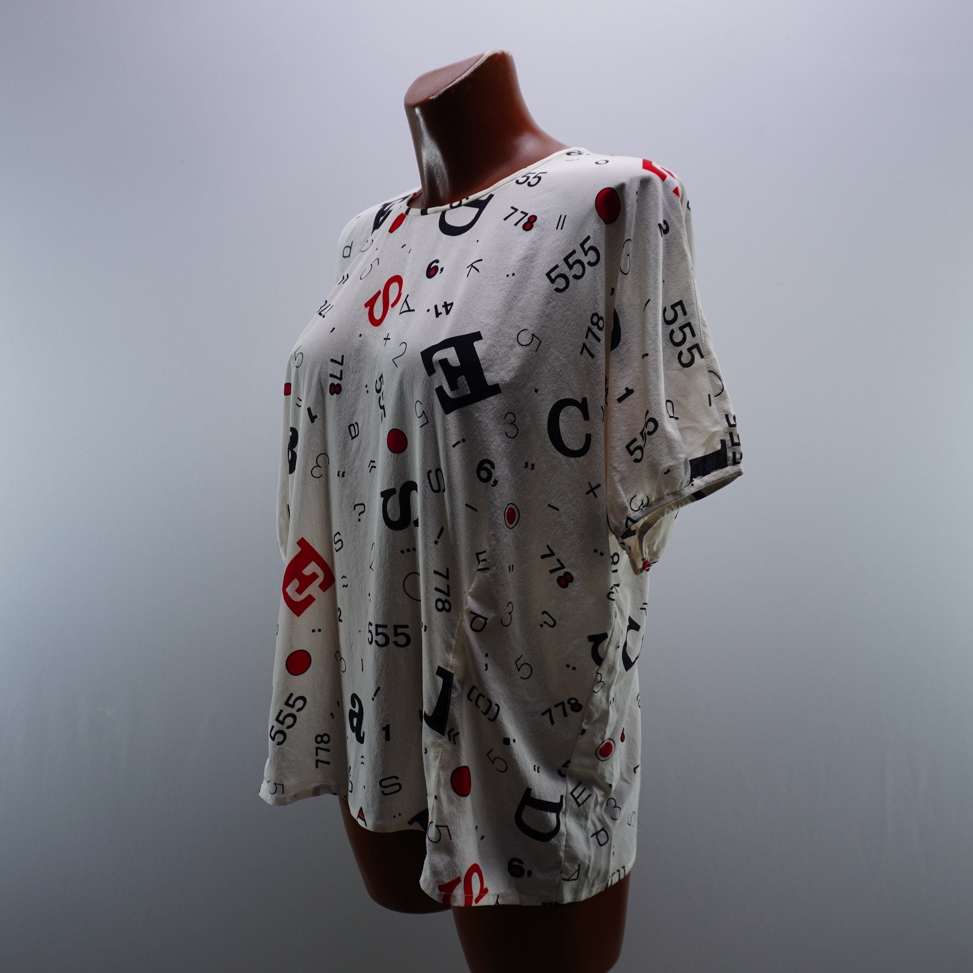 Camiseta de Manga Corta Escada para Mujer Usada - Blanco, L