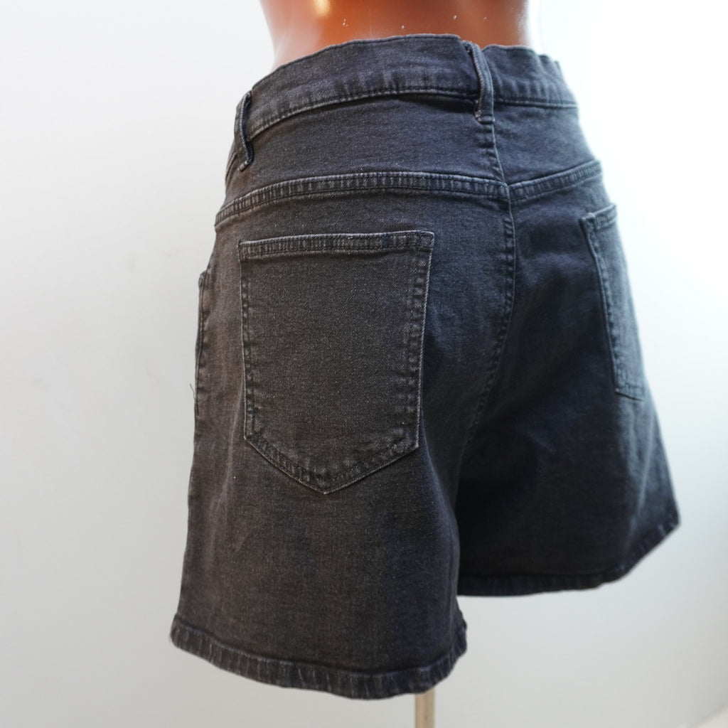 Pantalones Cortos Vaqueros Rainbow para Mujer Usados - Negro, XXXL