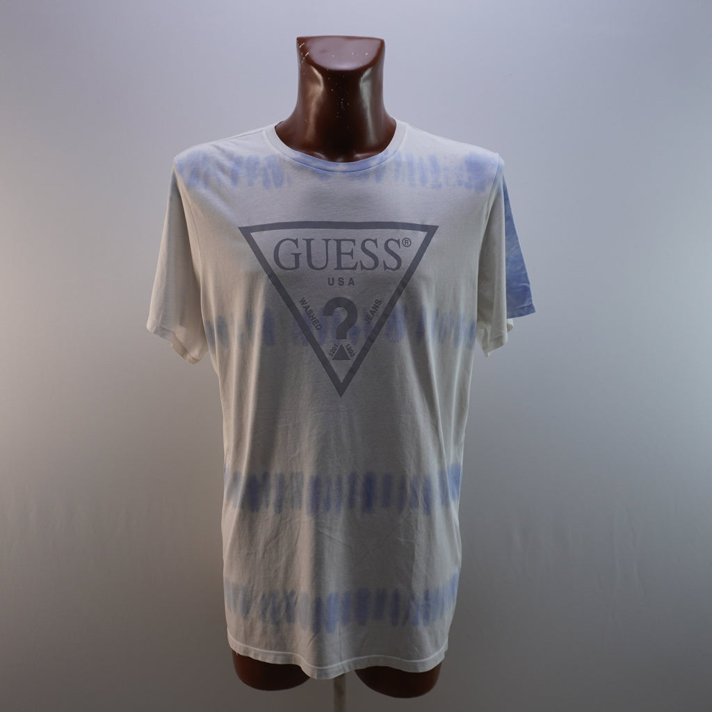 Camiseta de Manga Corta Guess para Hombre Usada - Azul, XL