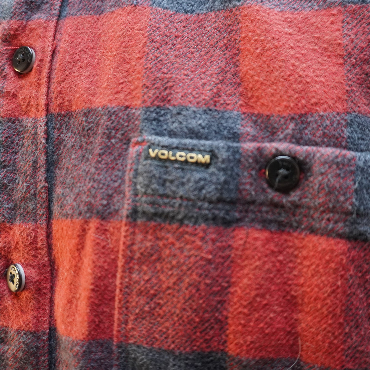Camisa Henley Volcom para Hombre Usada - Roja, L
