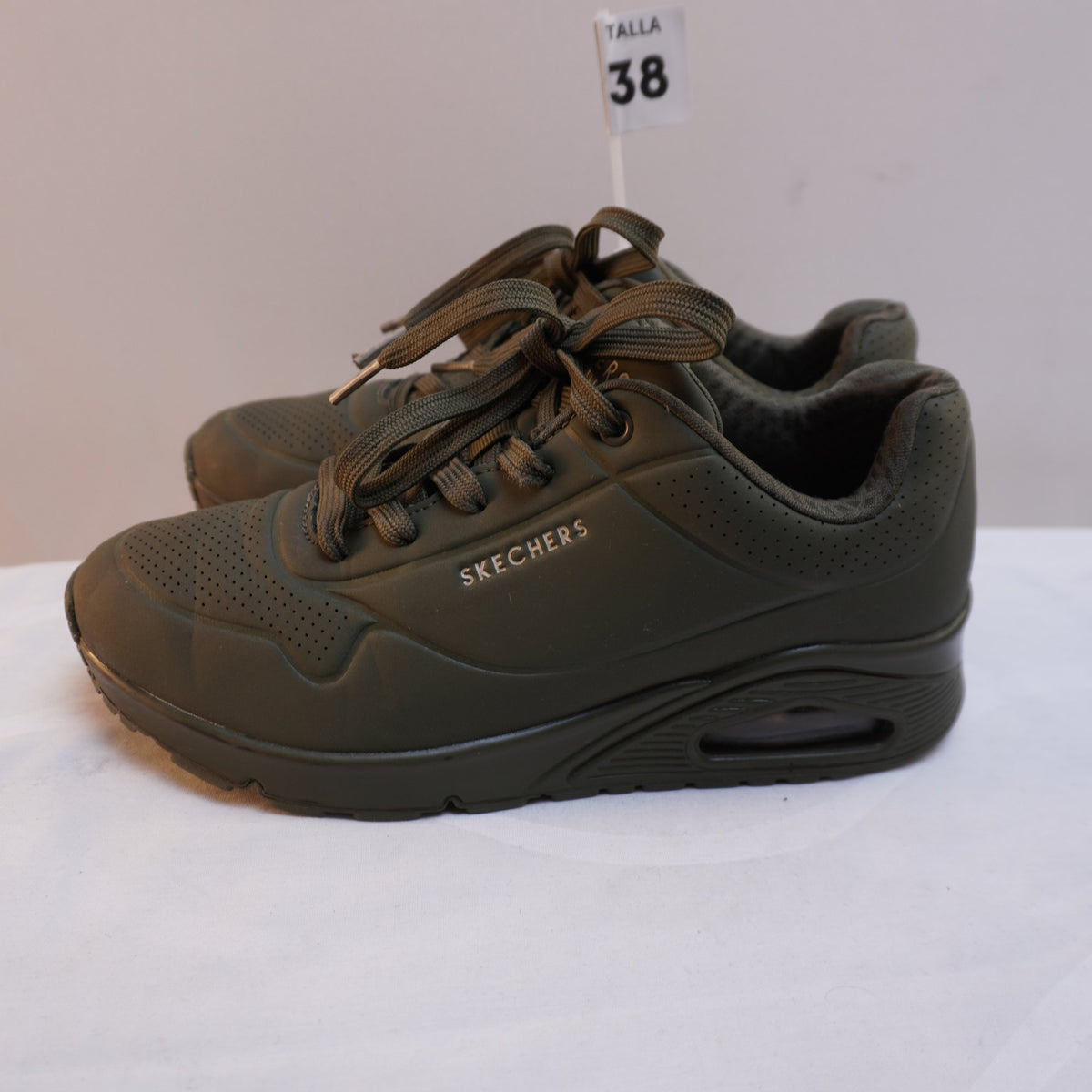 Zapatillas Skechers para Mujer Usadas - Verde, 38