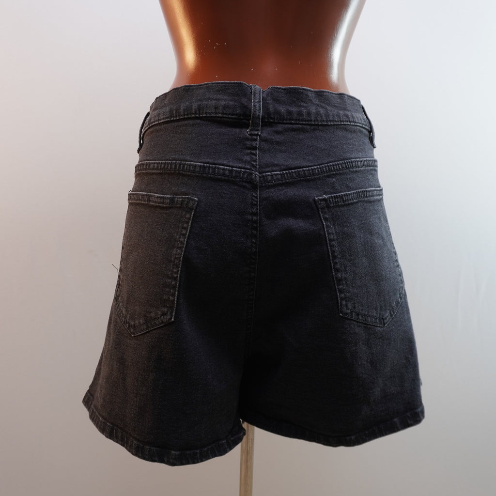 Pantalones Cortos Vaqueros Rainbow para Mujer Usados - Negro, XXXL