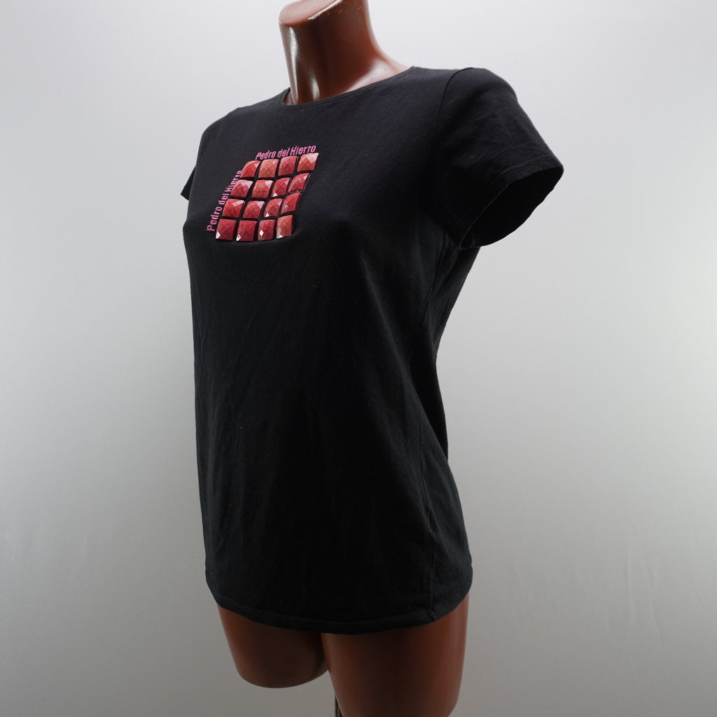 Camiseta Pedro del Hierro para Mujer Usada - Negra, M