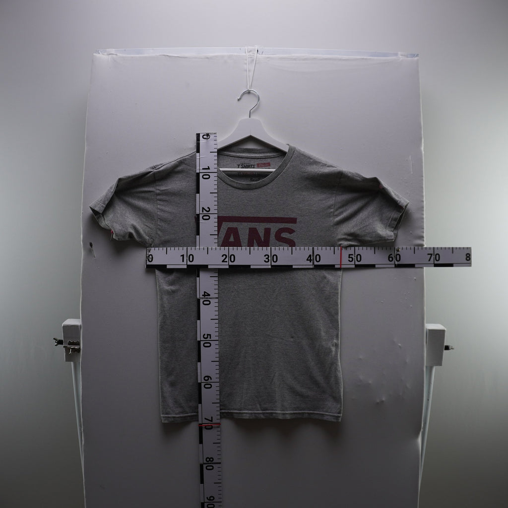 Camiseta de Manga Corta Vans para Hombre - Gris, S, Usada en Muy Buen Estado