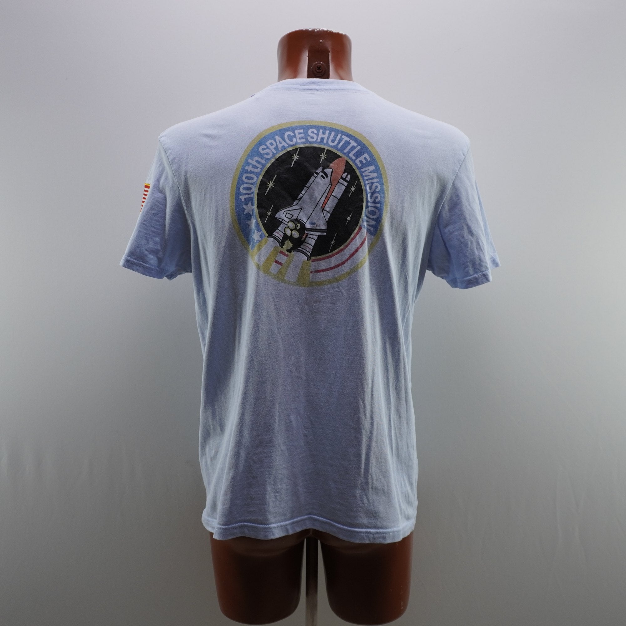 Camiseta de Manga Corta Alpha Industries para Mujer Usada - Azul, L