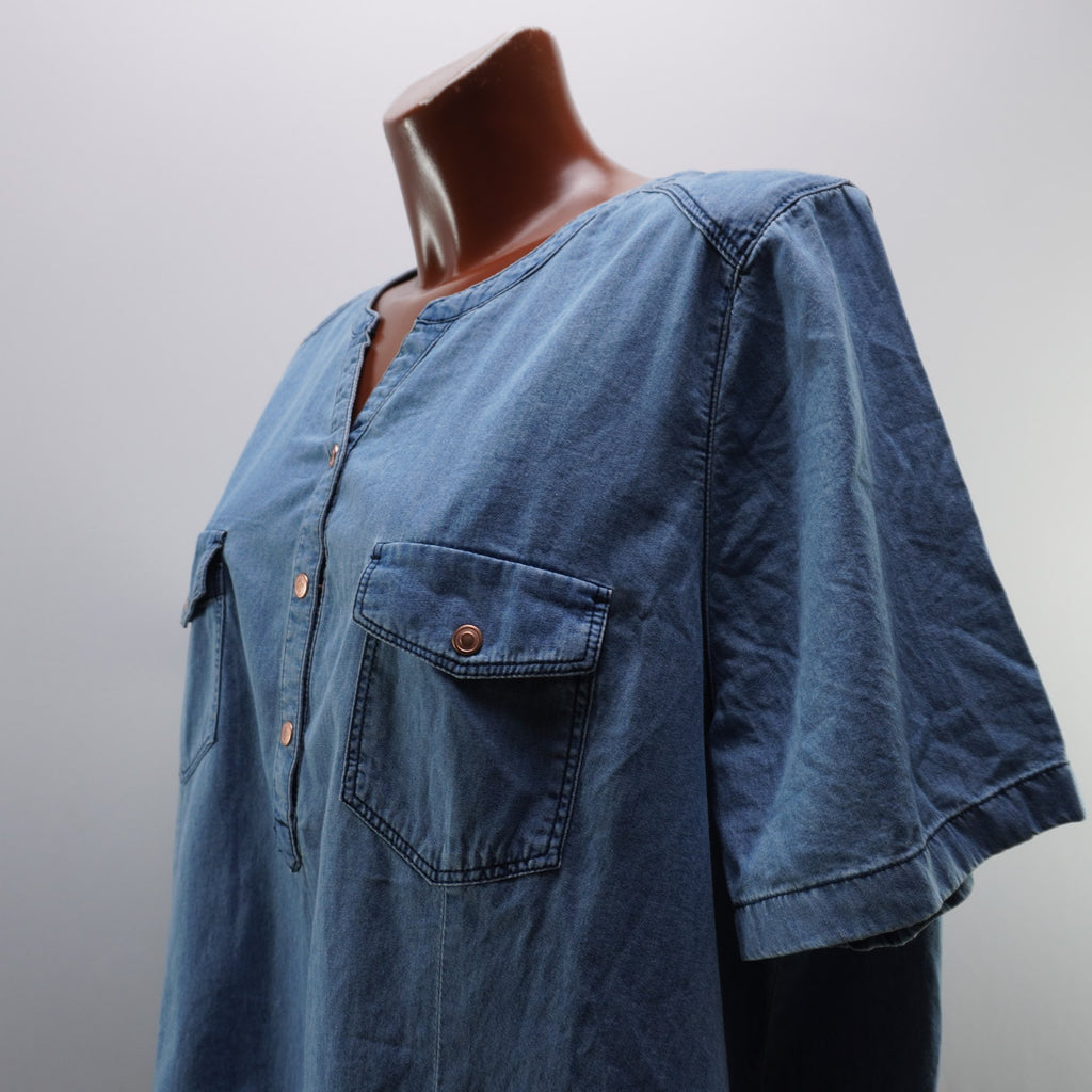 Camisa Ulla Popken para Mujer Usada - Azul, XXXL