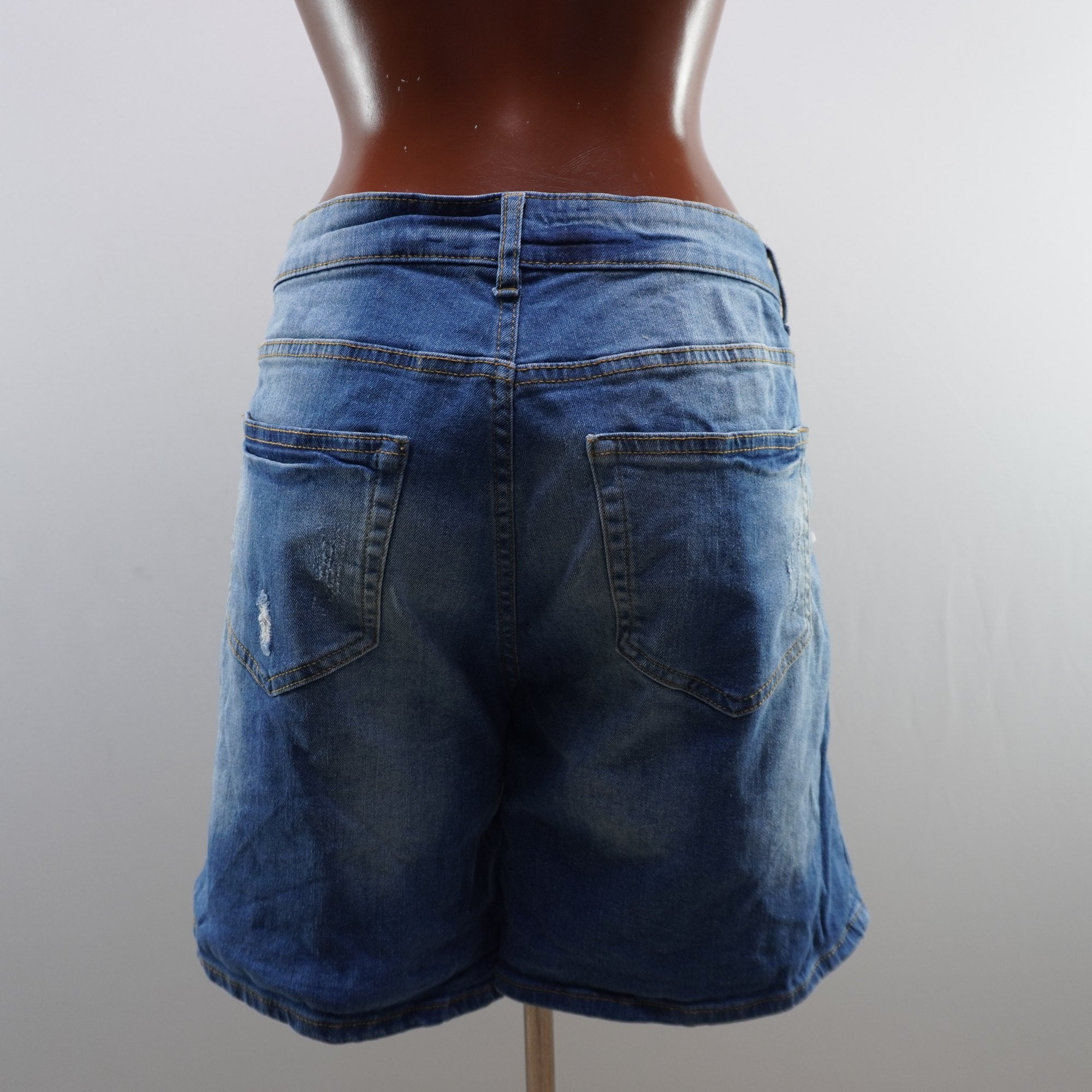 Pantalones Cortos Vaqueros Buffalo para Mujer en Azul - L, Usados en Muy Buen Estado