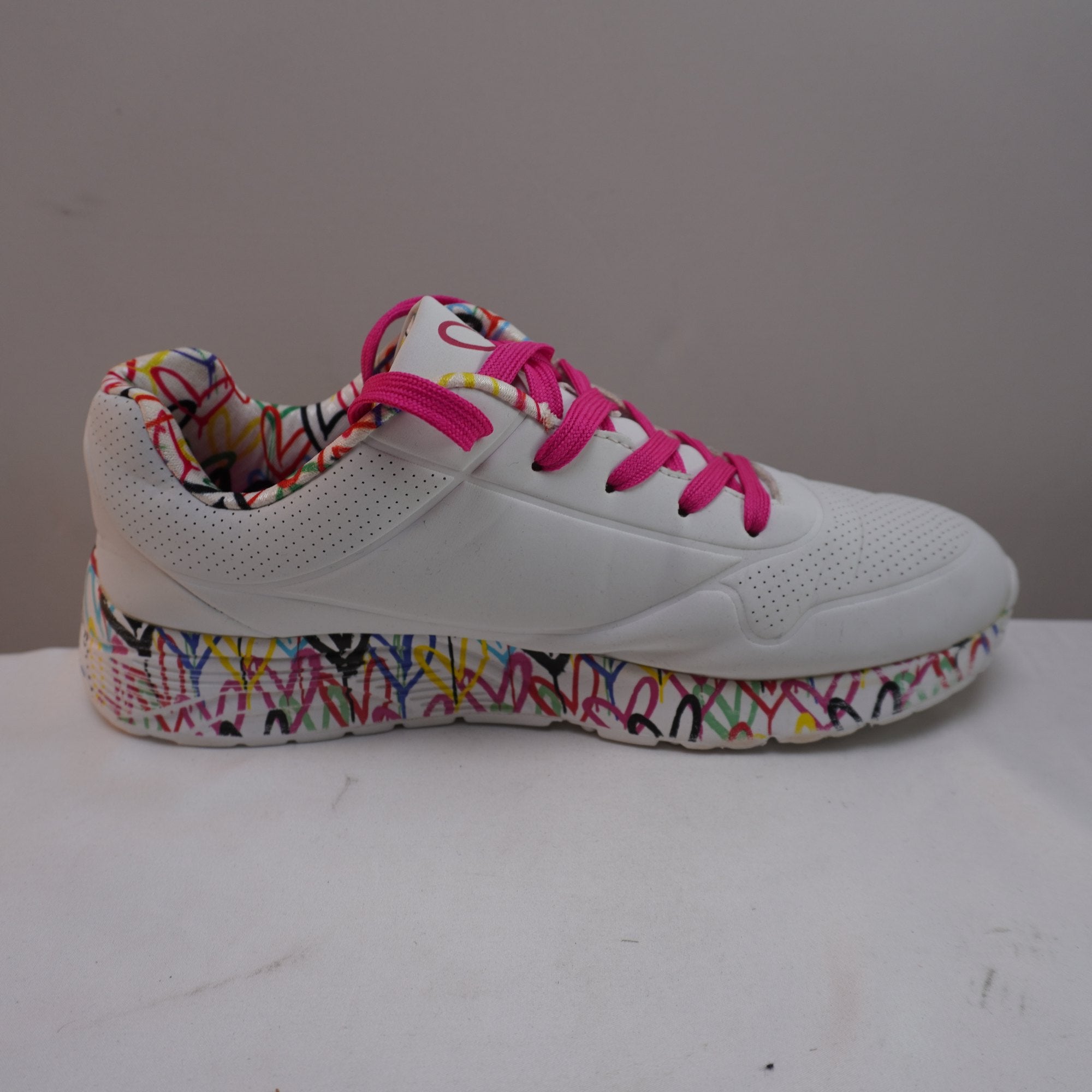 Zapatillas Skechers para Mujer Usadas - Blancas, Talla 39