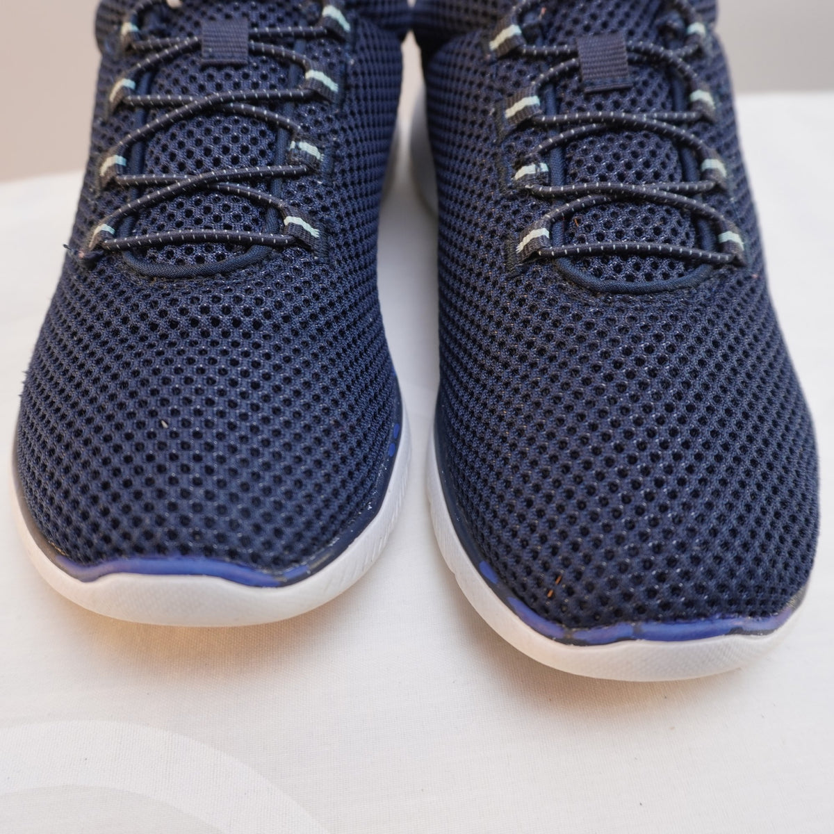 Zapatillas Skechers para Mujer Usadas - Azul Marino, Talla 38