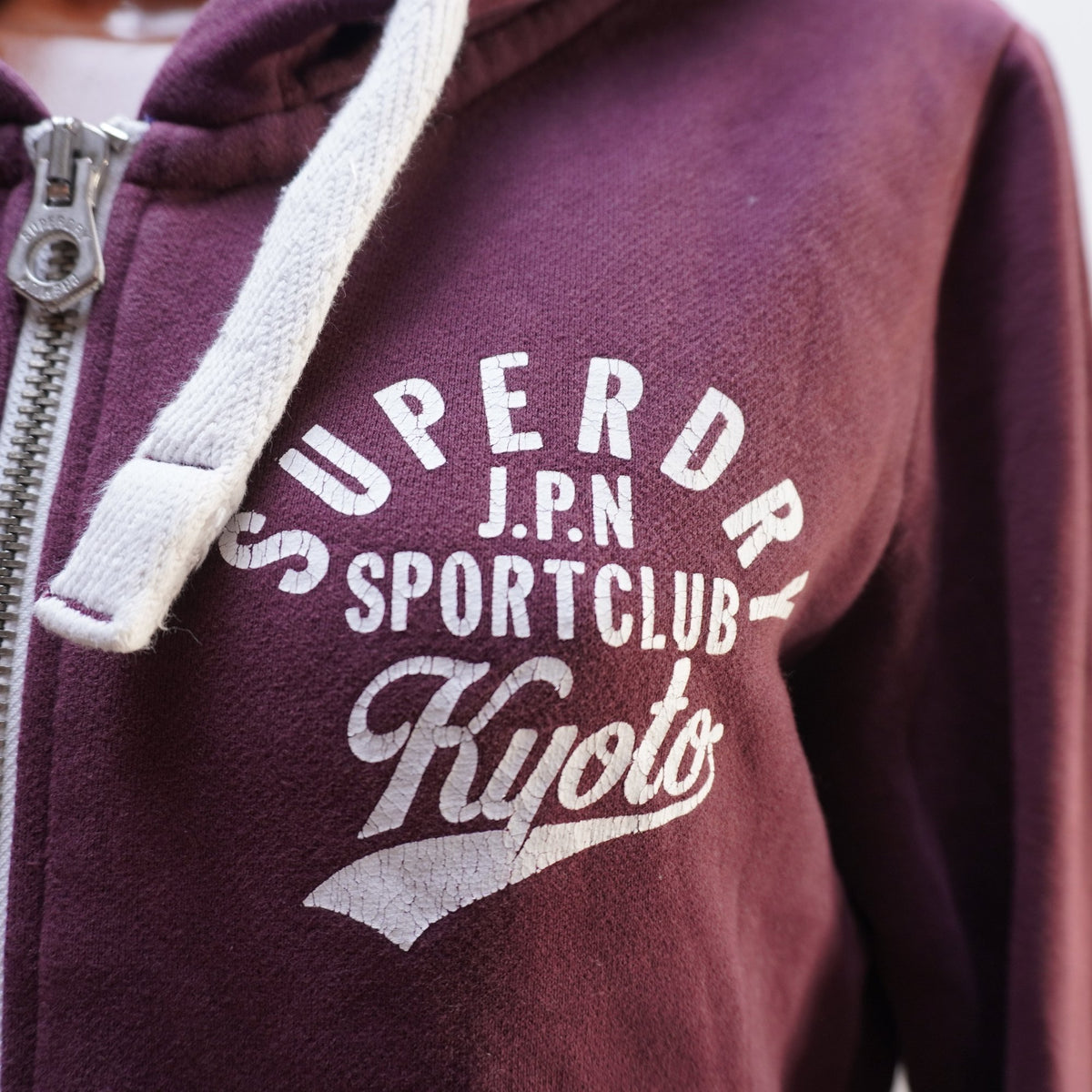 Sudadera con Capucha Superdry para Mujer Usada - Roja, L
