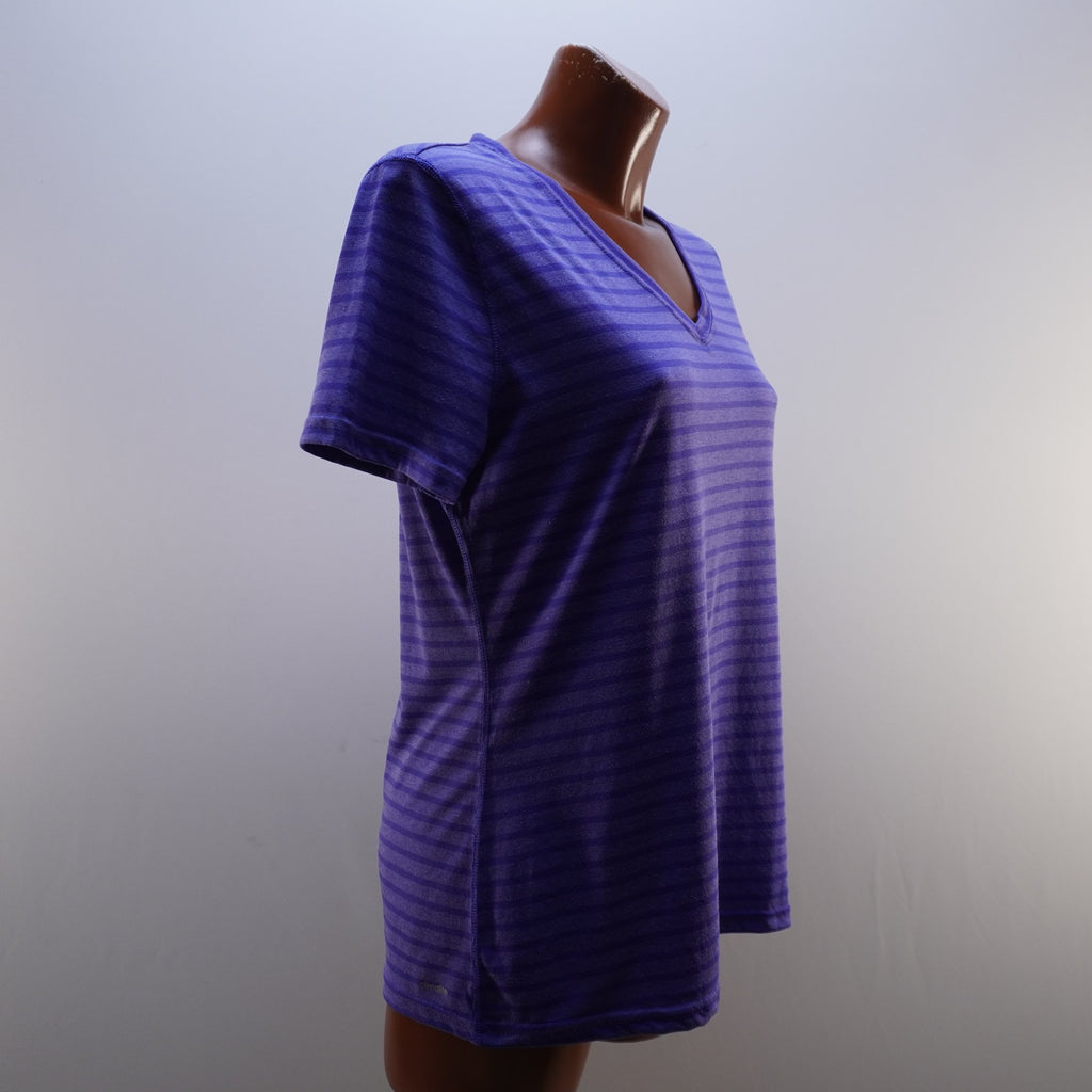 Camiseta de Manga Corta Adidas para Mujer Usada - Púrpura, L