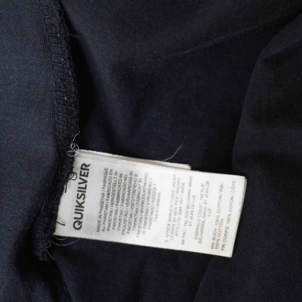 Camiseta Quiksilver para Hombre Usada - Negra, XL