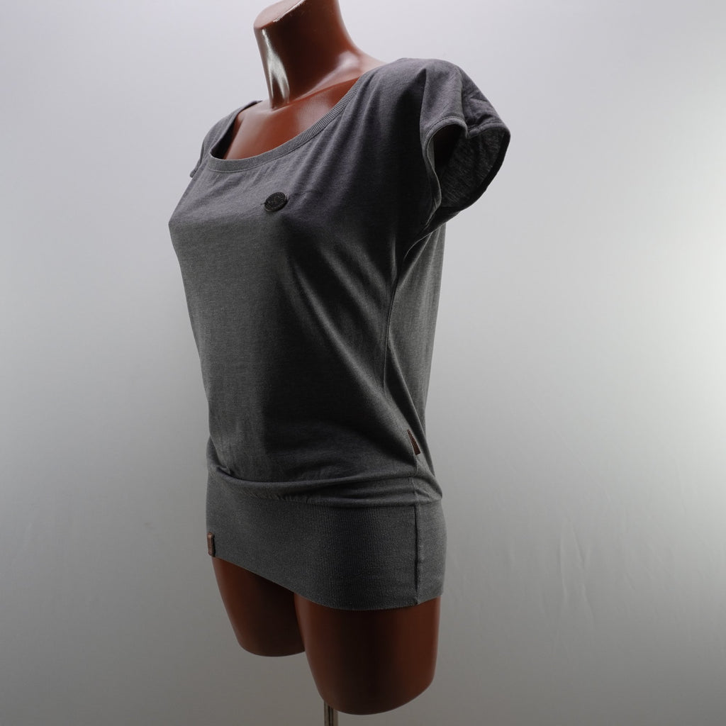 Camiseta de Manga Corta Naketano para Mujer Usada - Gris, M
