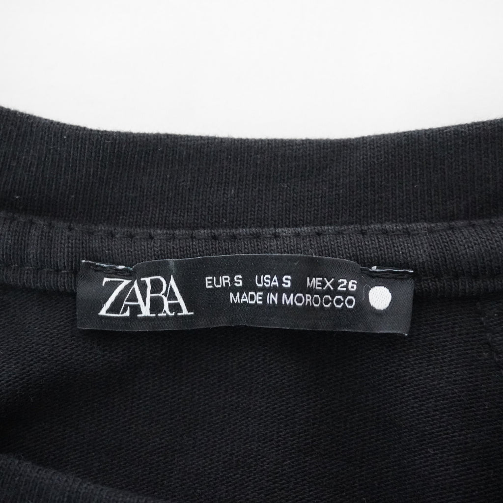 Camiseta de Manga Corta Zara para Mujer Usada - Negro, S