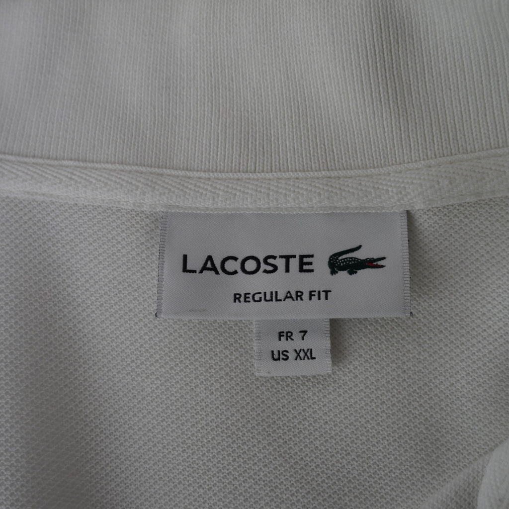 Camiseta Lacoste para Hombre Usada - Blanca, XXL